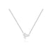 Triple Diamond Cluster Necklace in 14k white gold