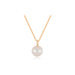 Pearl Ball Drop Necklace in 14k rose gold