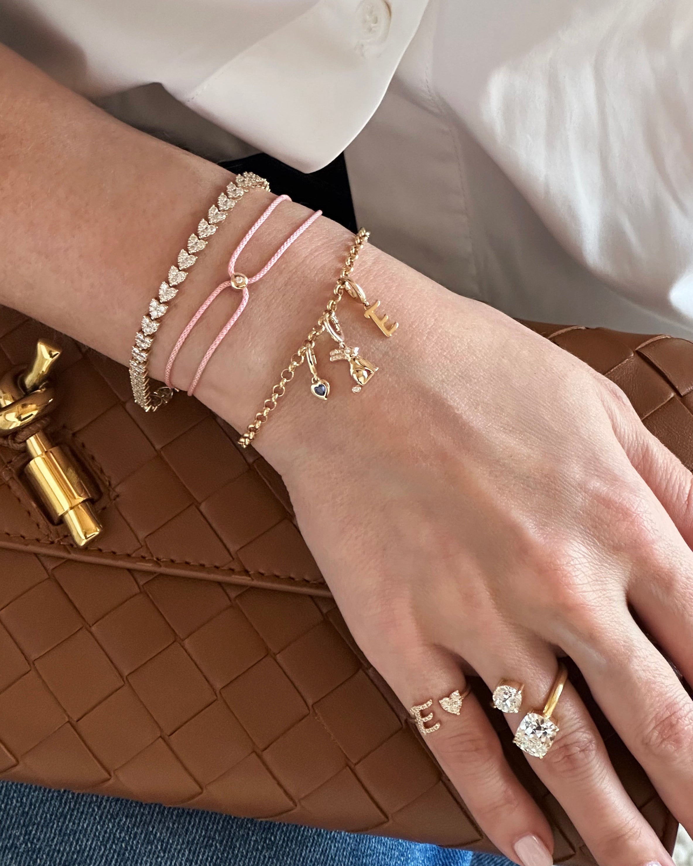Diamond Dot Cord Bracelet