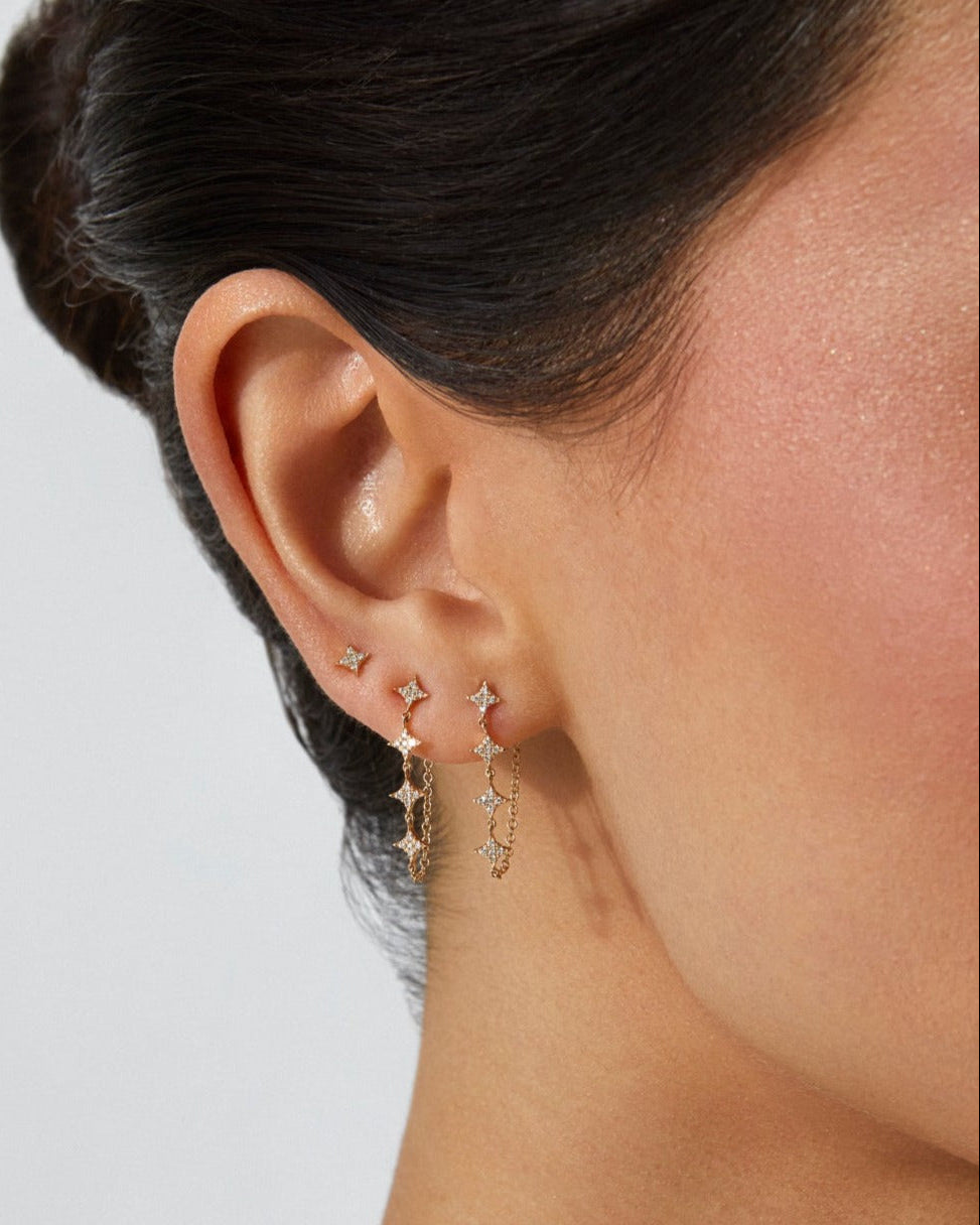 Diamond Sparkle Stud Earring