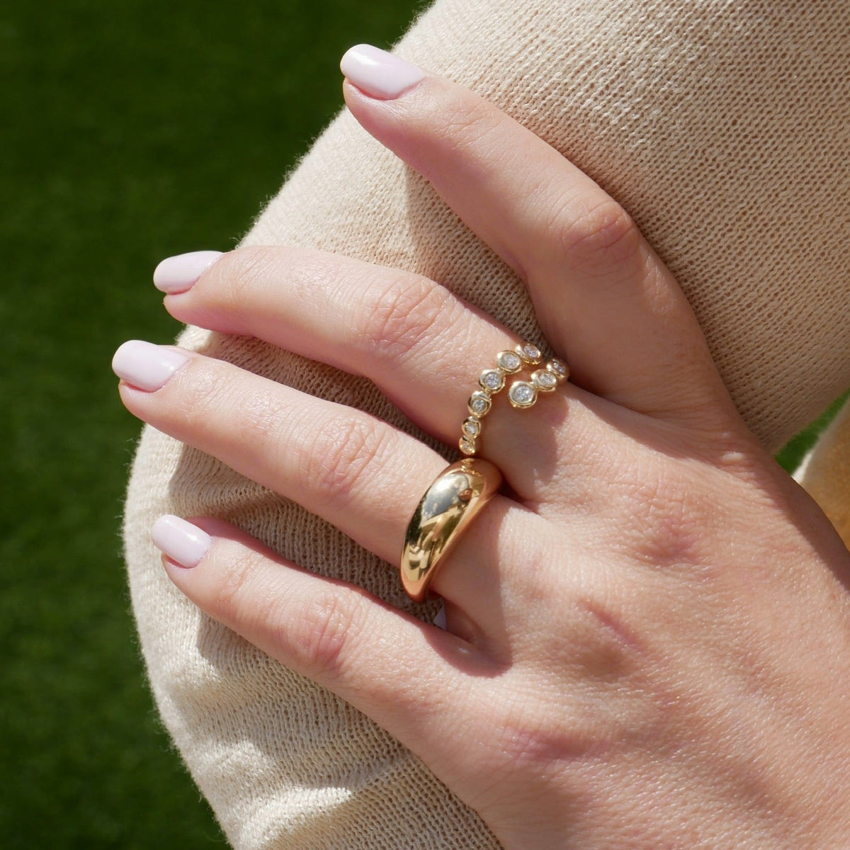 Gold Jumbo Dome Ring