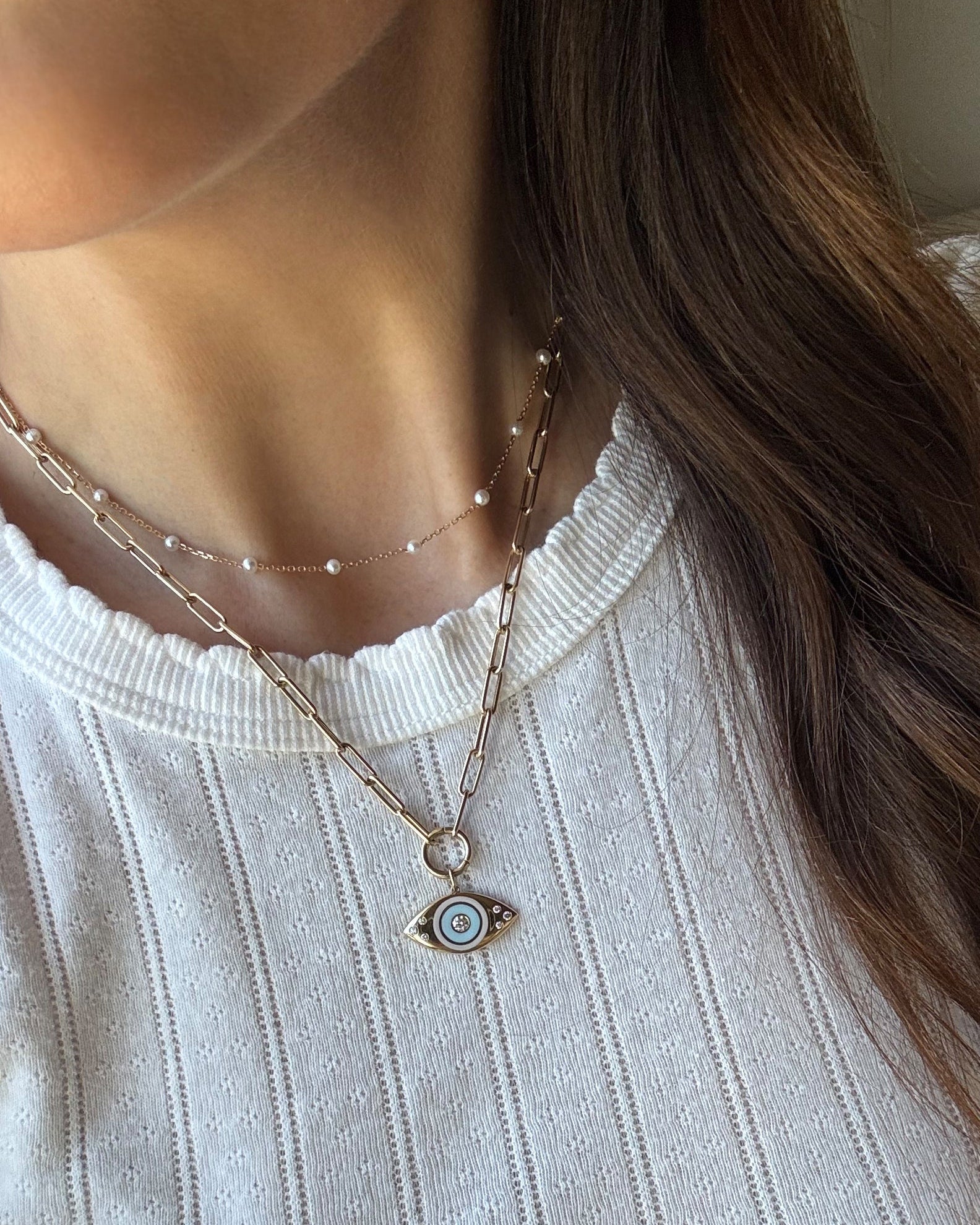 Multi Pearl Layer Chain