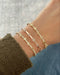 Diamond and Gold Custom Name Eternity Bracelet