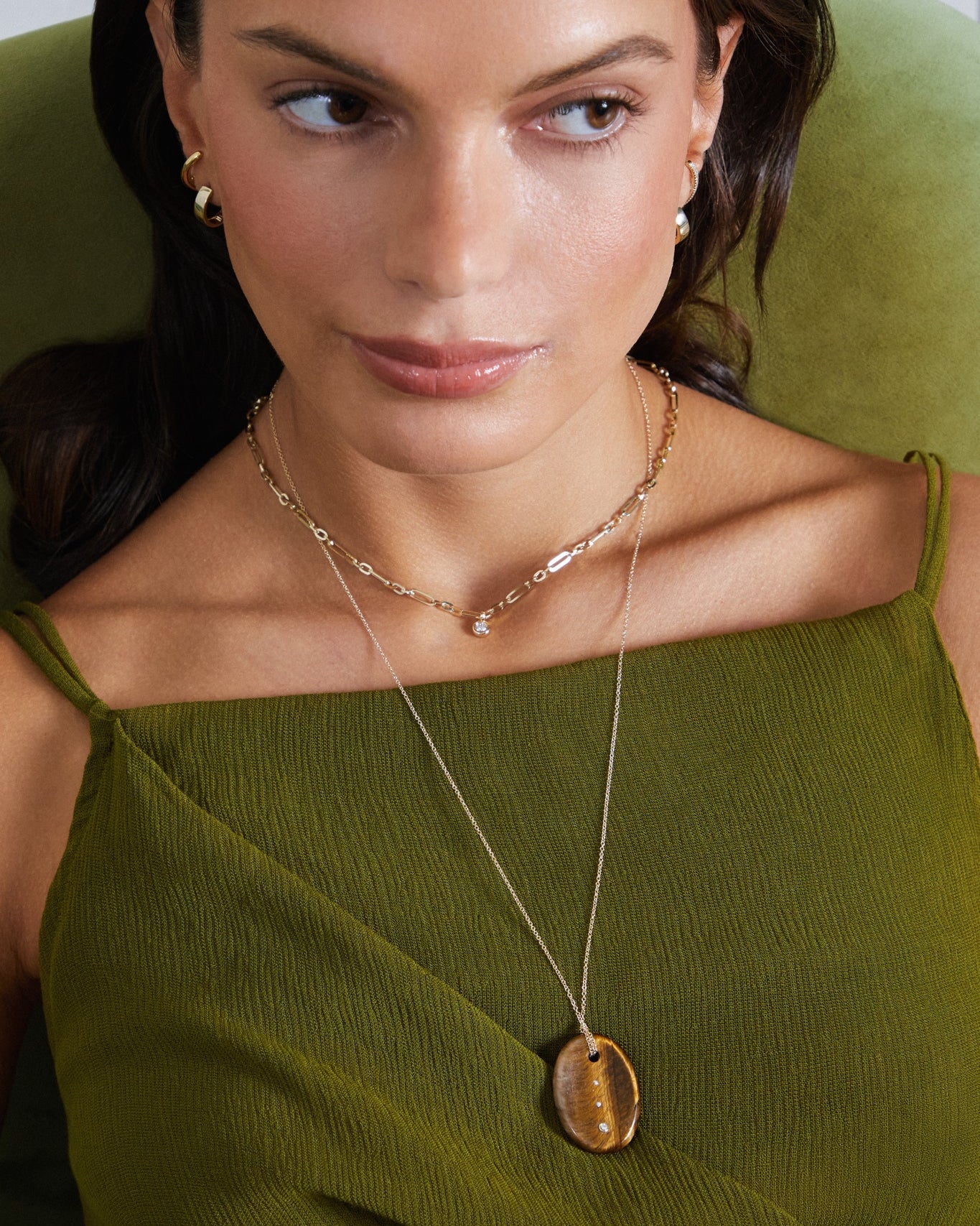 Tiger's Eye Aura Necklace