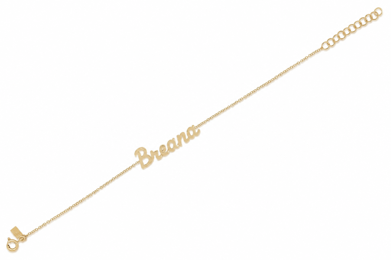 Gold Script Name Bracelet