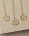 Diamond Love Letter Disc Necklace