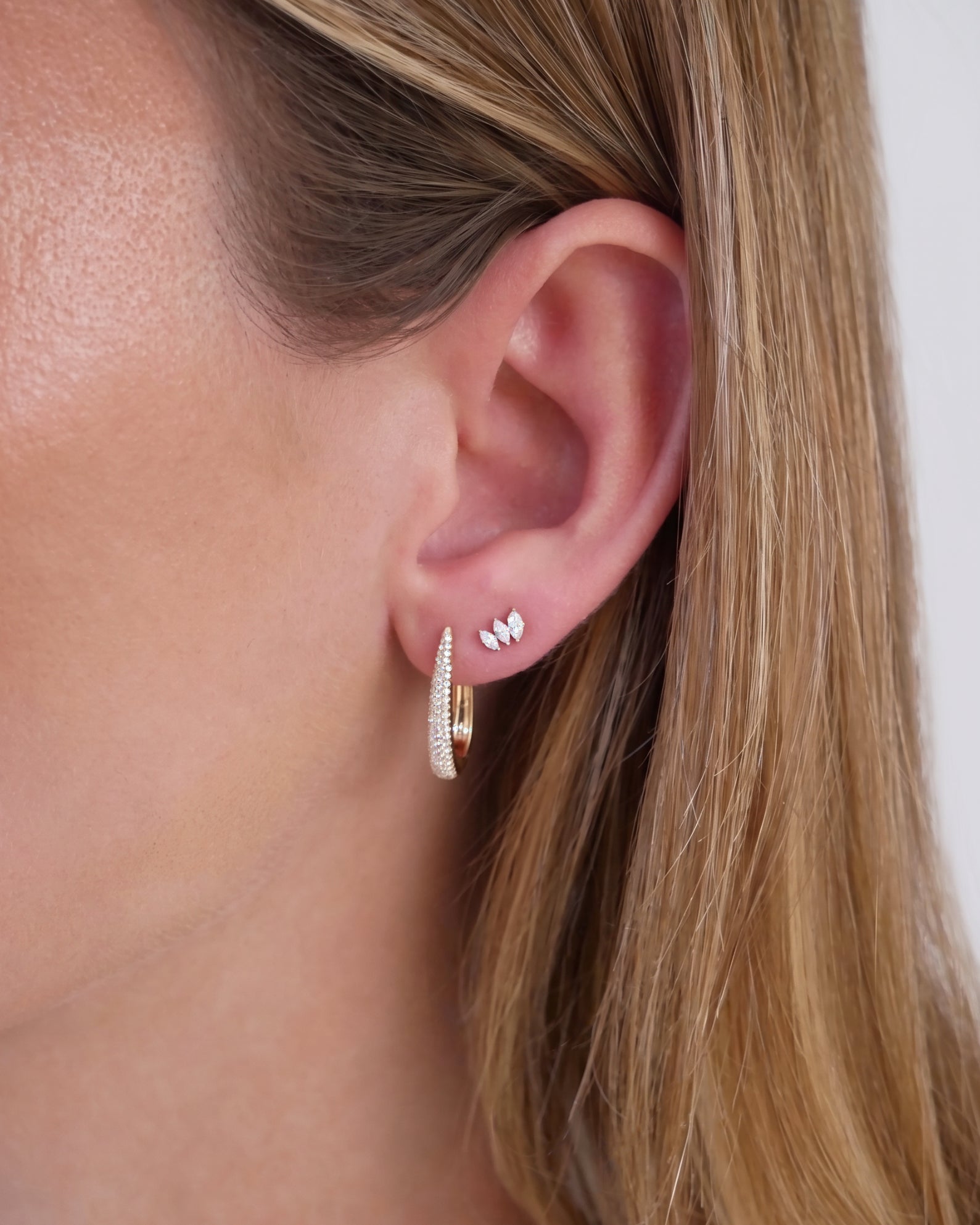 Diamond Maeve Hoop Earrings