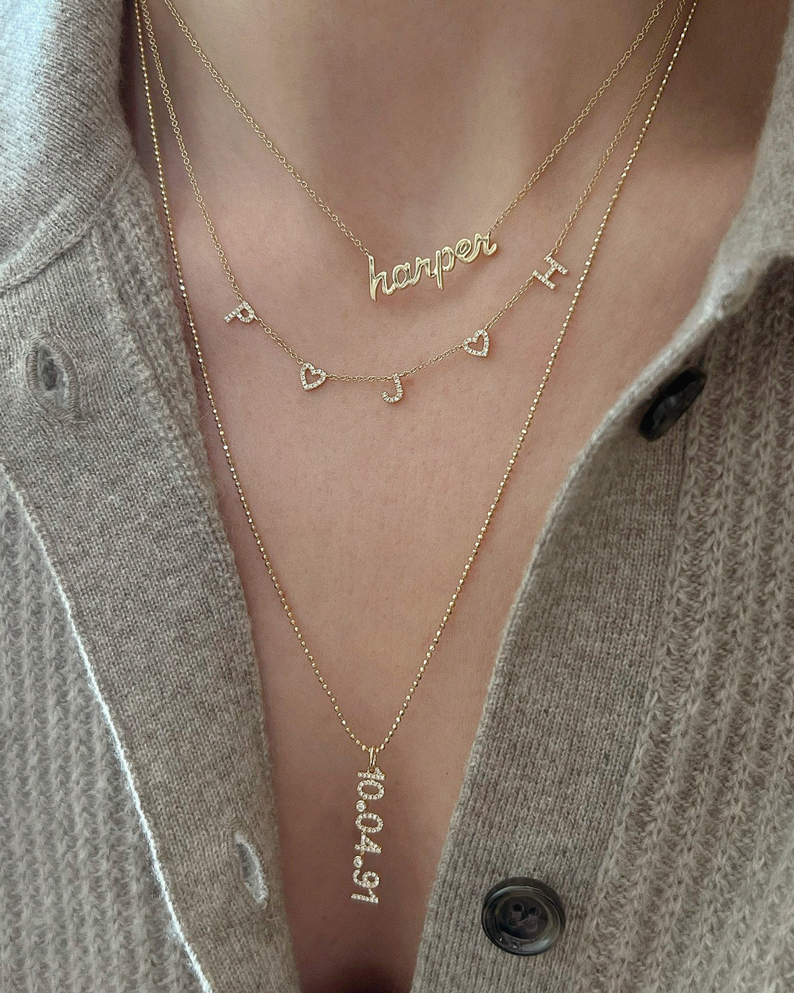 Diamond Date Charm Necklace