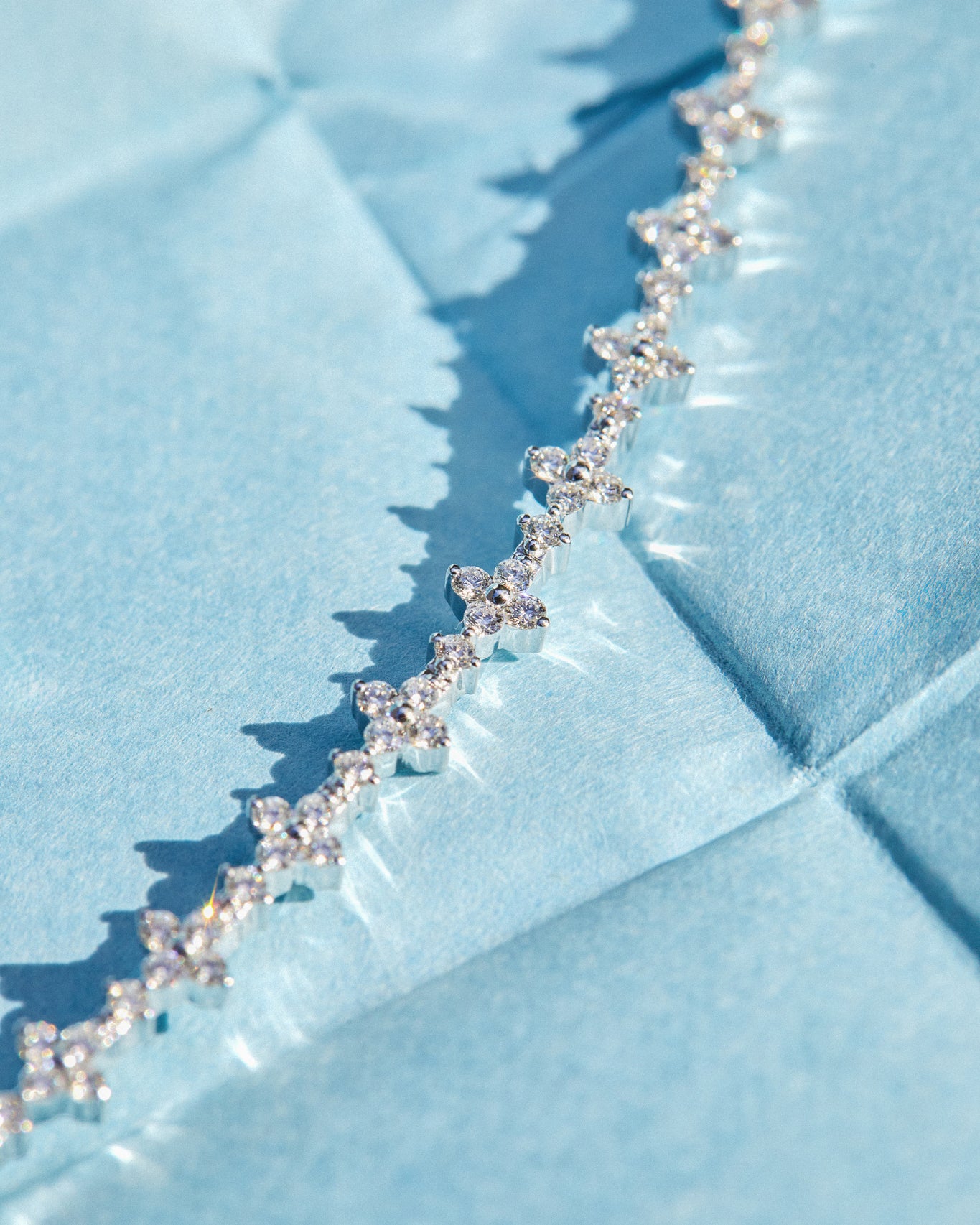 Diamond Fleur Eternity Bracelet