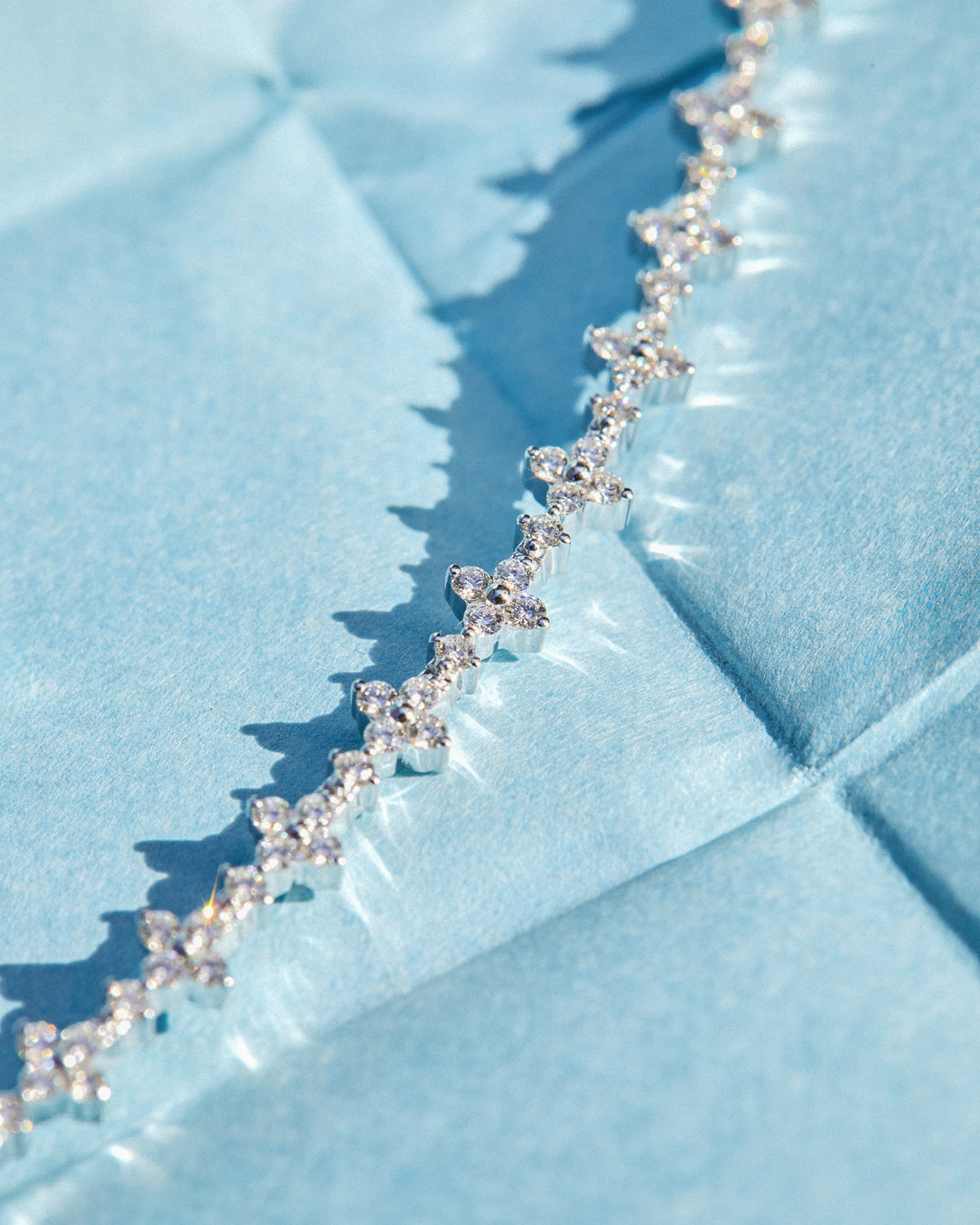 Diamond Fleur Eternity Bracelet