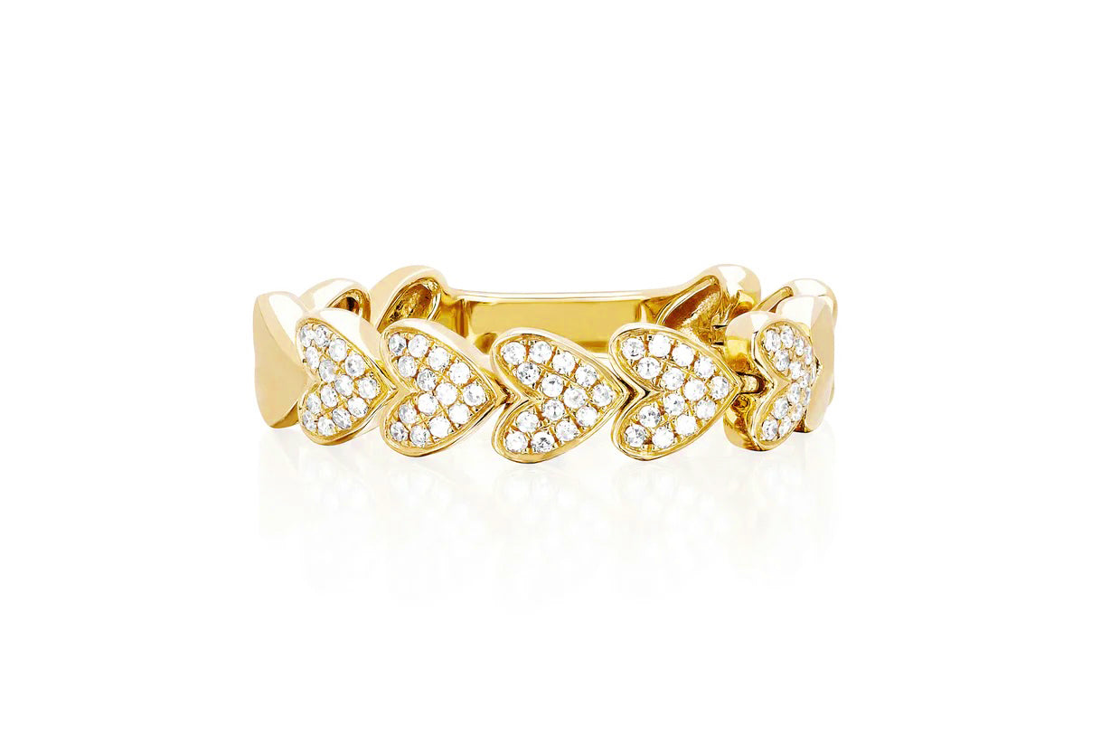 Diamond Love Link Ring