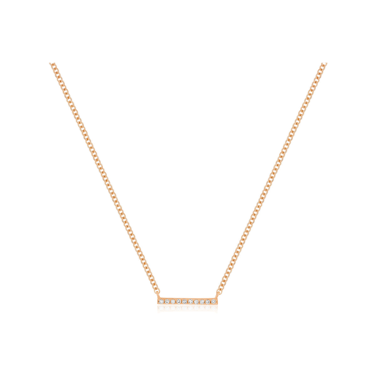 Diamond Mini Bar Necklace