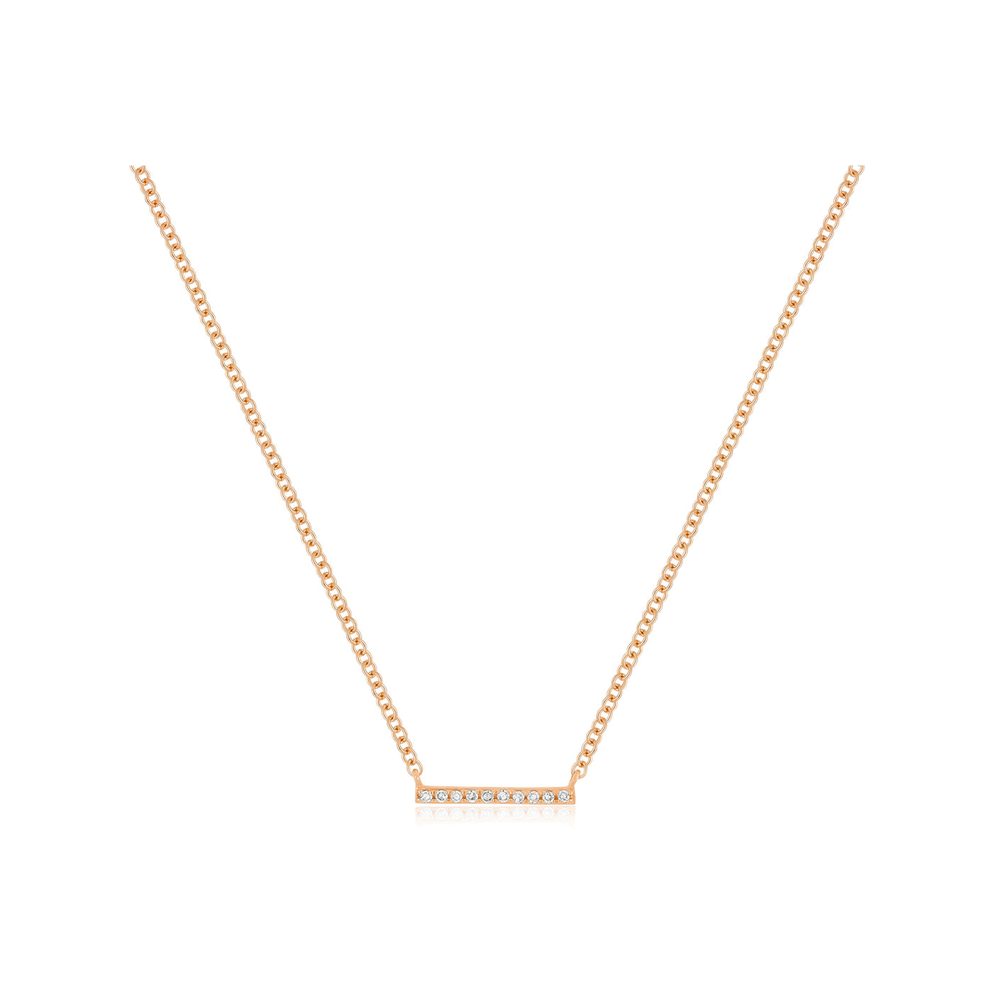 Diamond Mini Bar Necklace