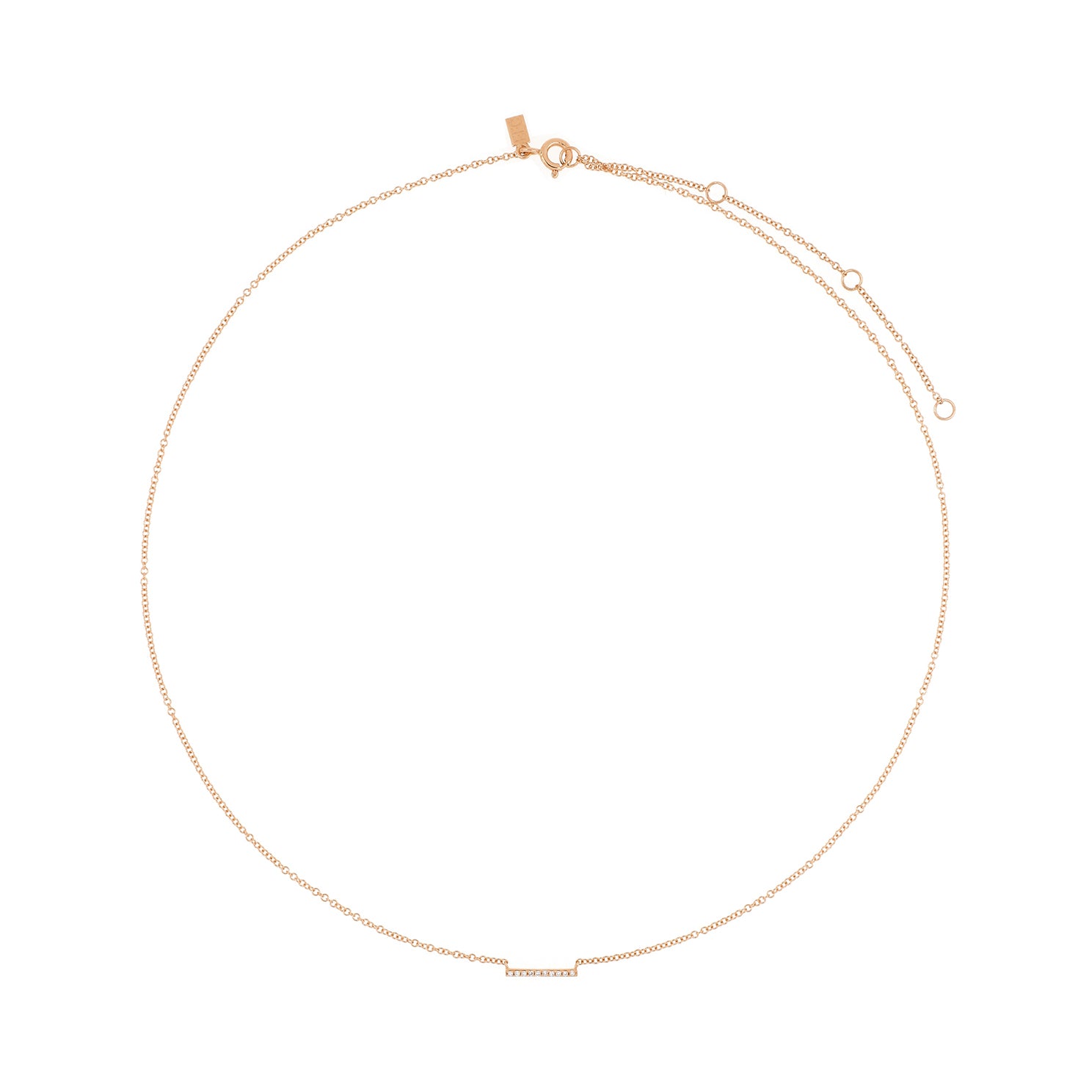 Mini Diamond Bar Necklace