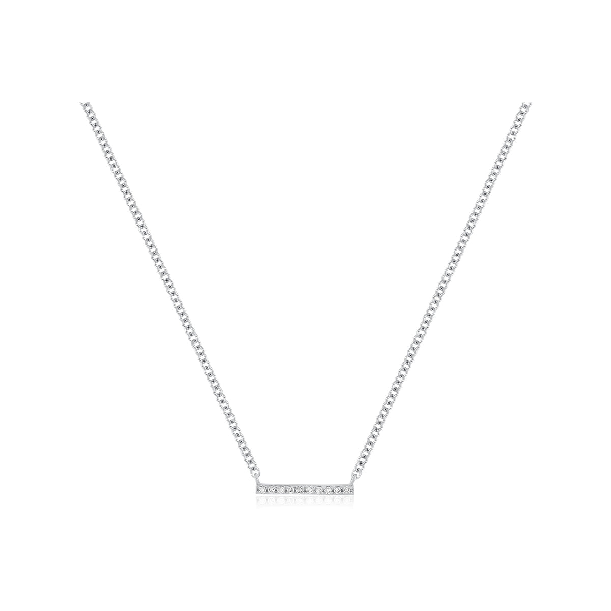 Diamond Mini Bar Necklace