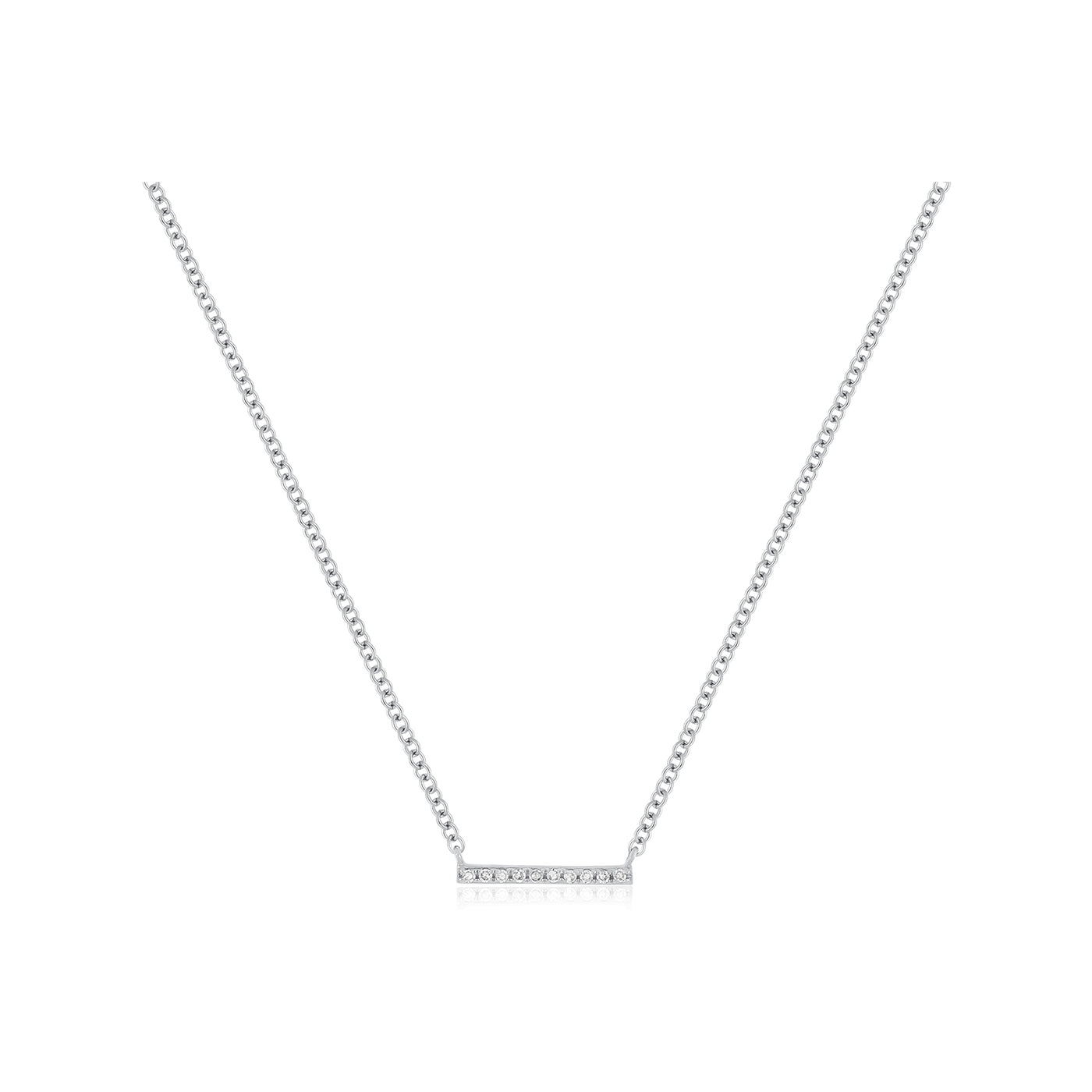 Diamond Mini Bar Necklace