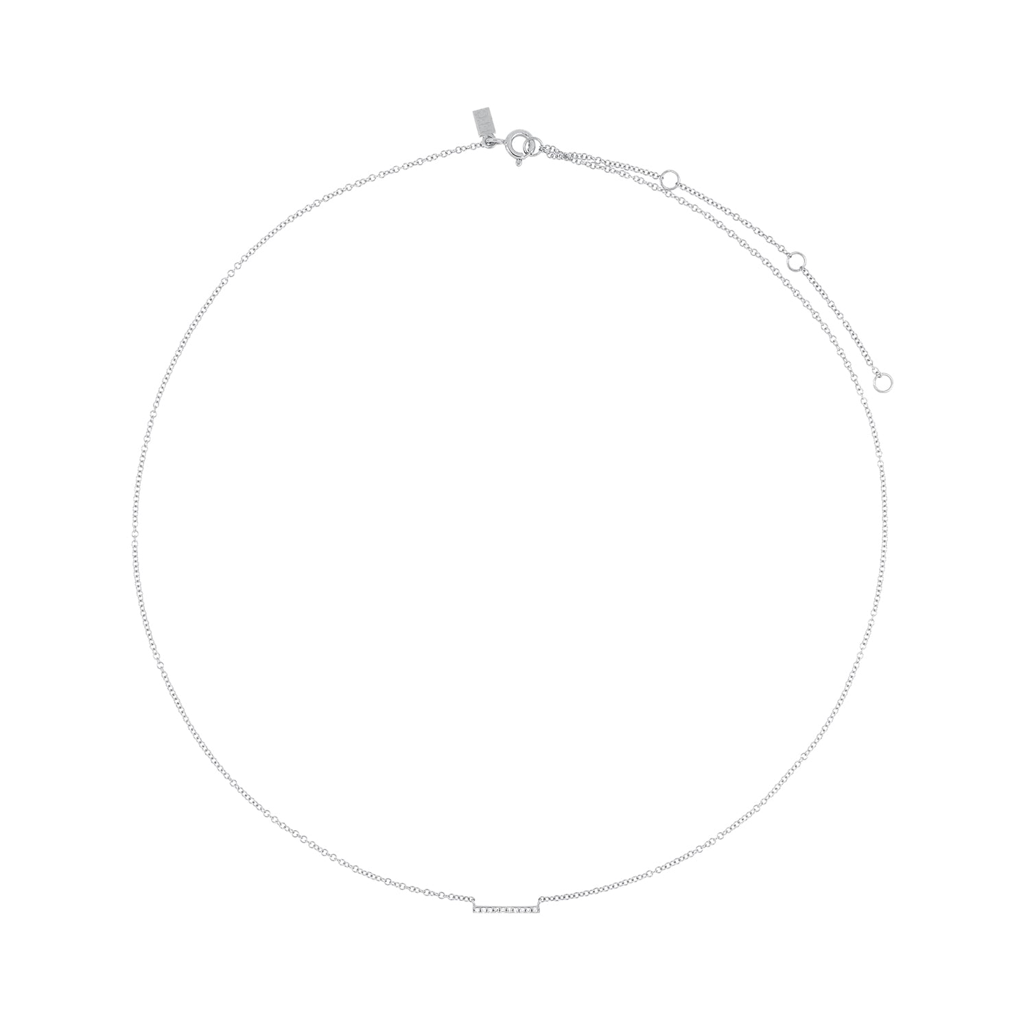 Mini Diamond Bar Necklace