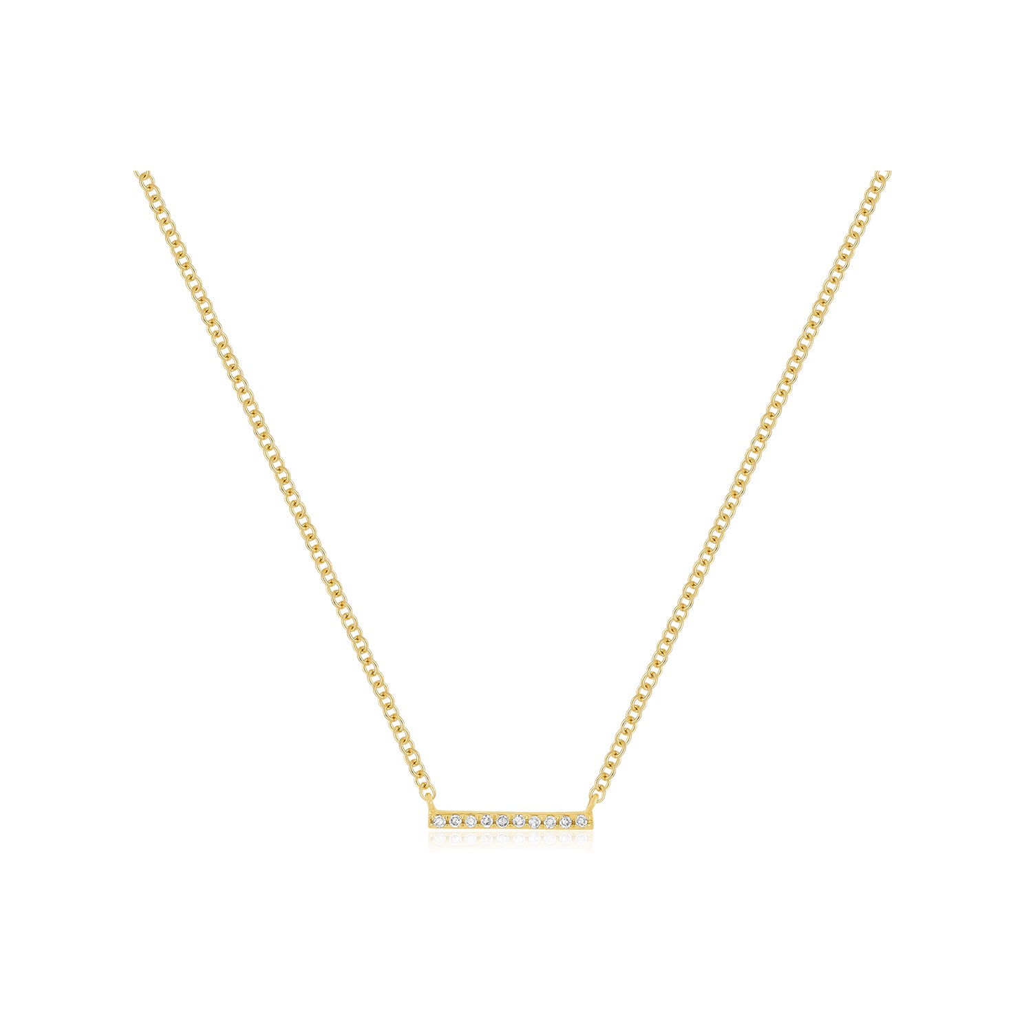 Mini Diamond Bar Necklace