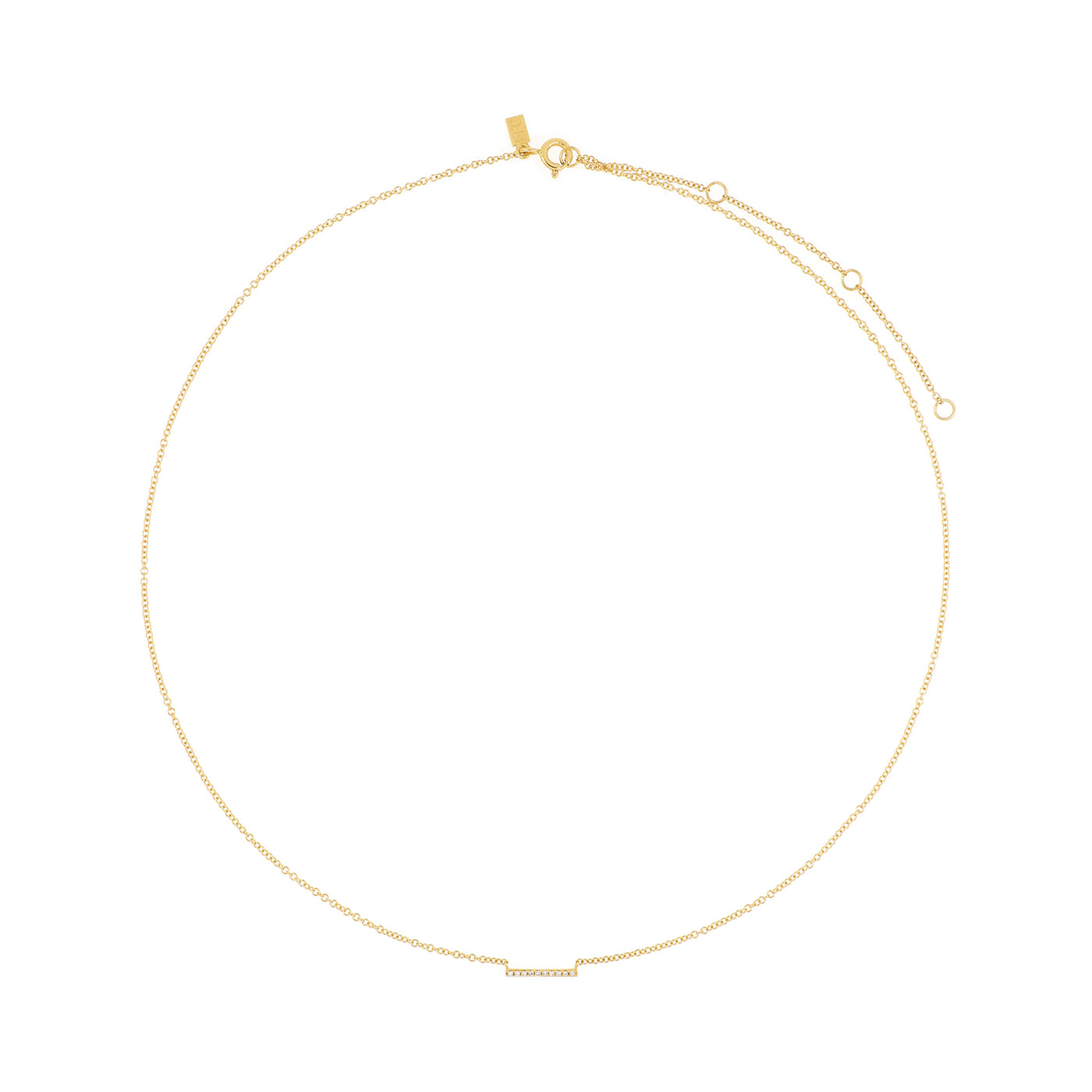 Diamond Mini Bar Necklace