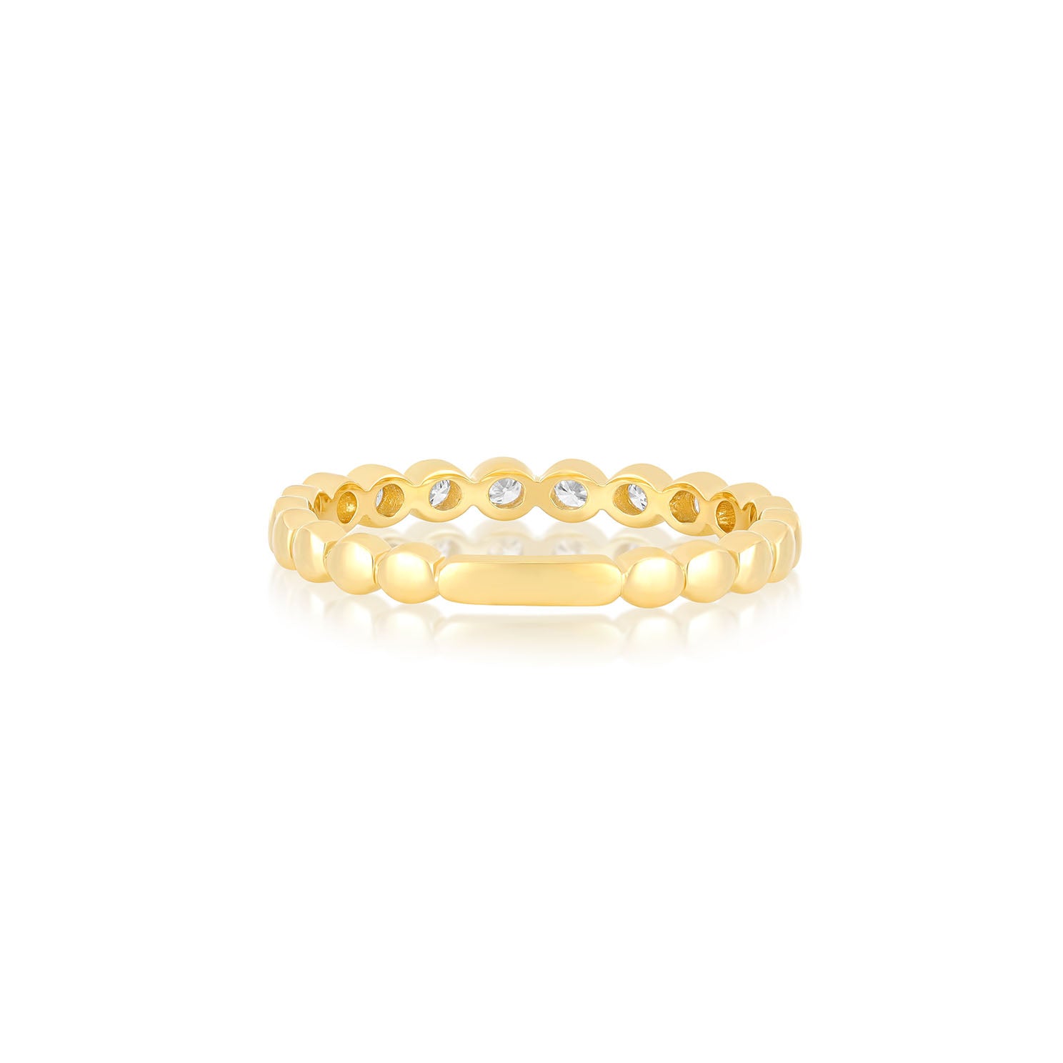 Diamond Bezel Stack Ring — EF Collection®