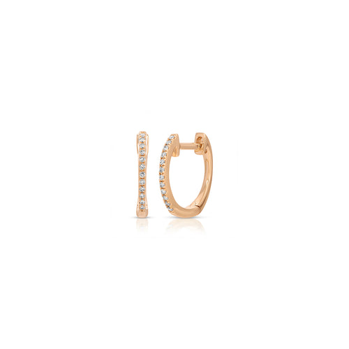 Diamond Huggie Earrings