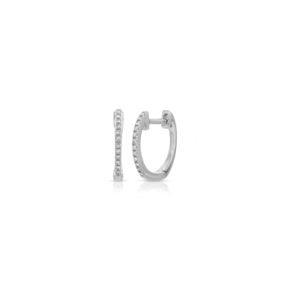 Diamond Huggie Earrings