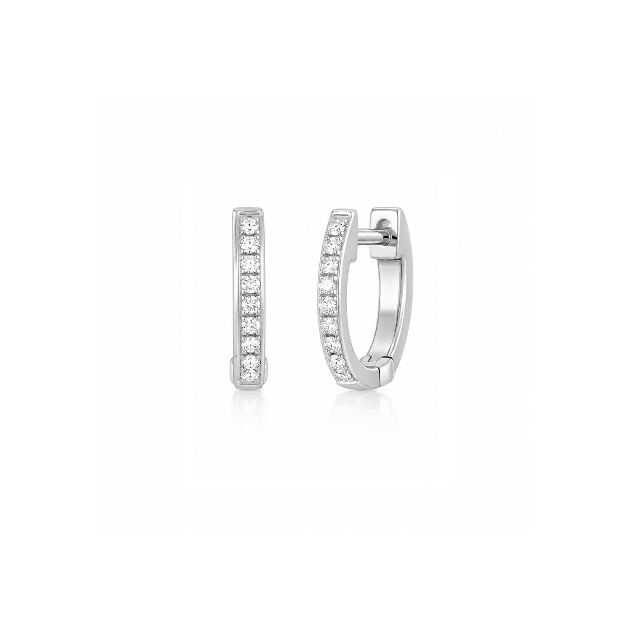 Diamond Mini Huggie Earring