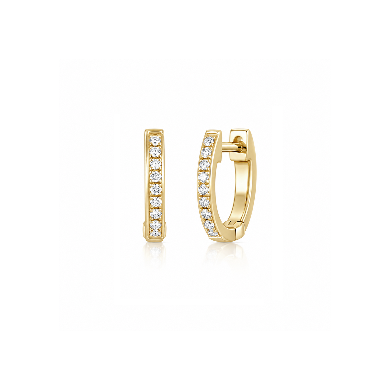 Diamond Mini Huggie Earring