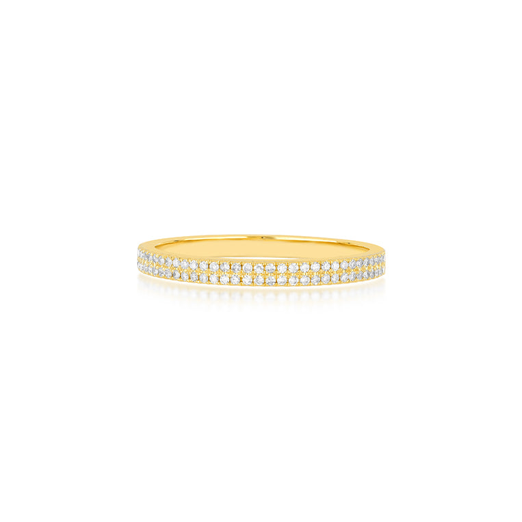 Double Row Diamond Ring