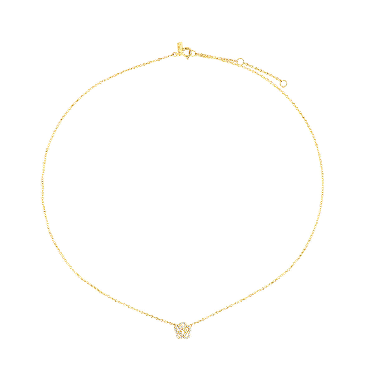 Diamond Rose Necklace
