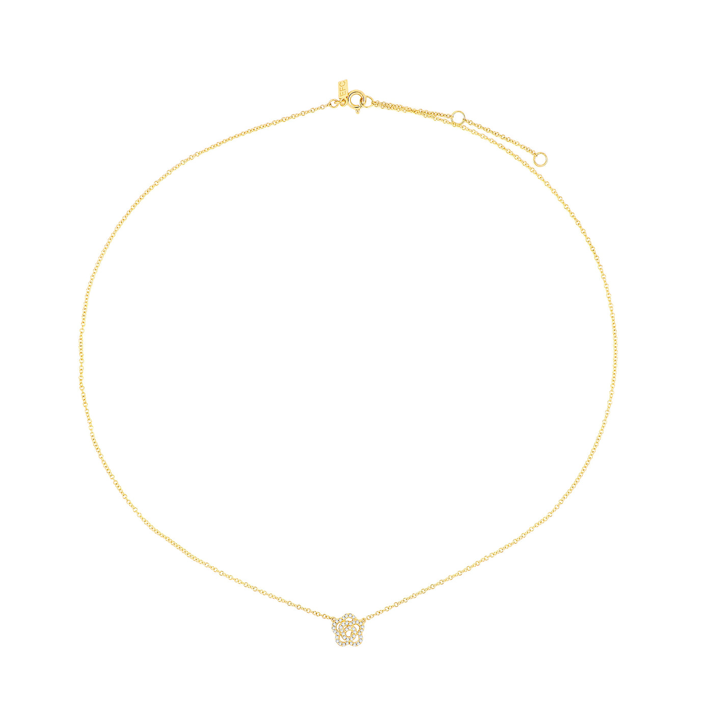 Diamond Rose Necklace
