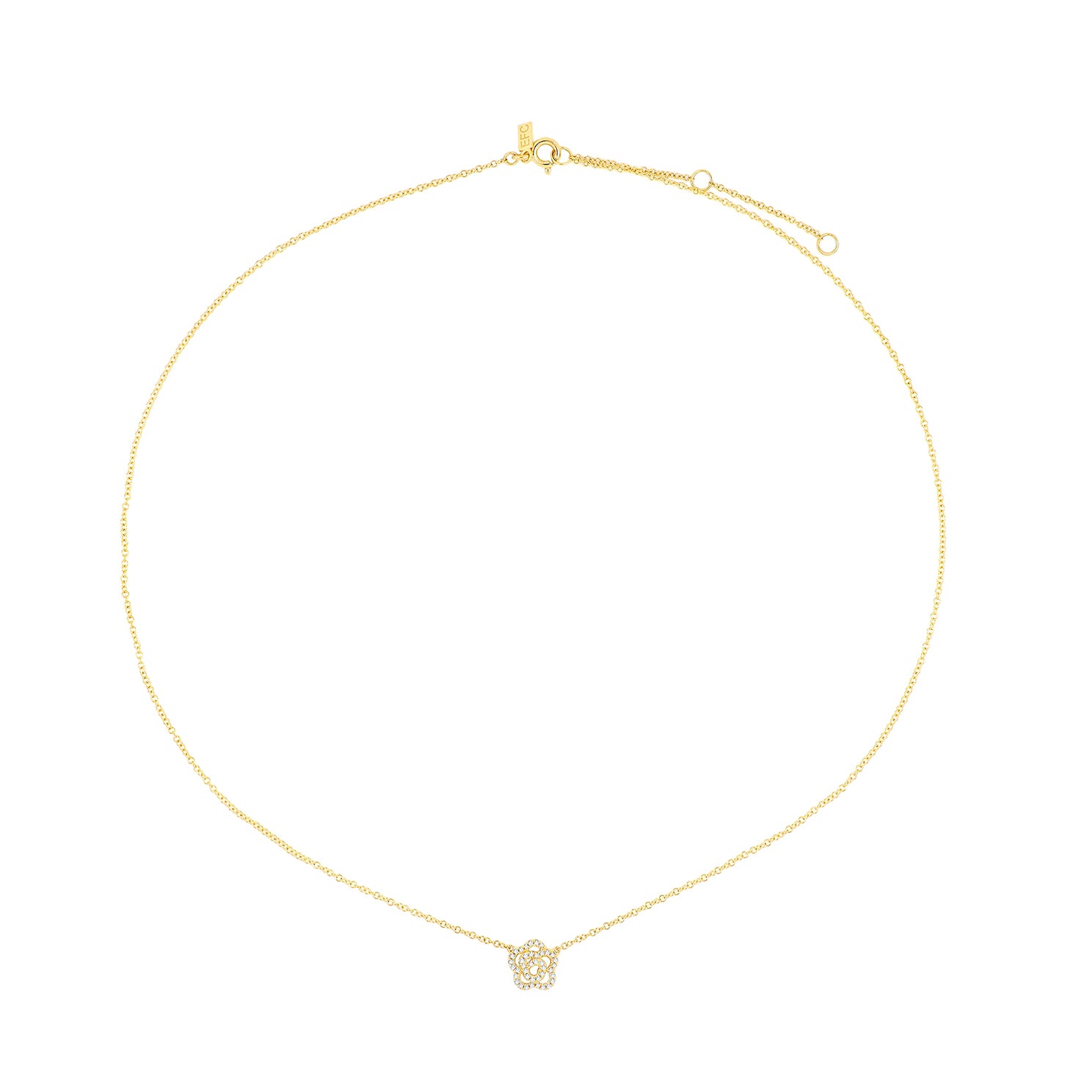 Diamond Rose Necklace