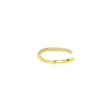 Diamond Ear Cuff in 14k yellow gold