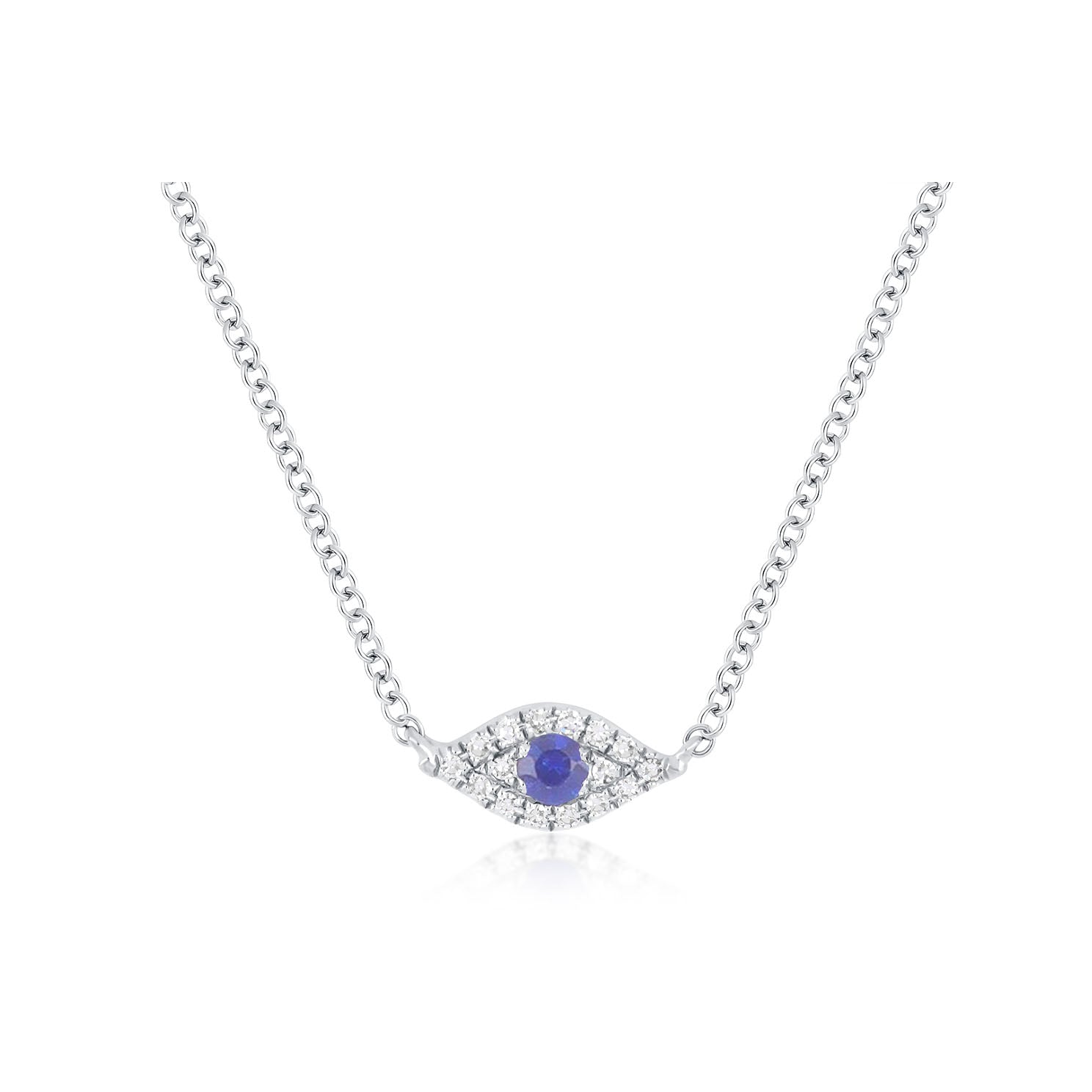 Z Fine Jewelry Hamsa Evil Eye Necklace with Swarovski Crystals | Hawthorn  Mall