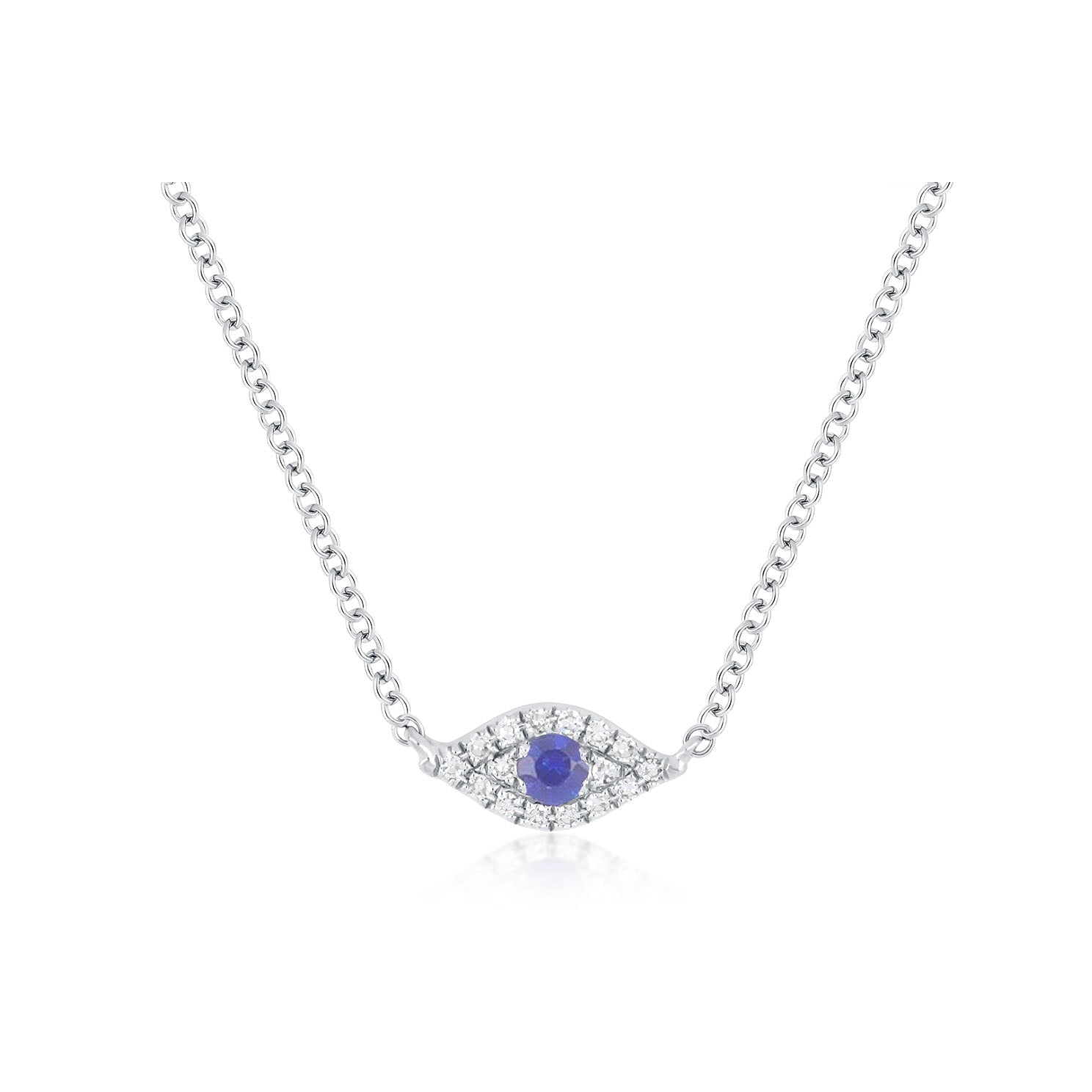 Diamond Evil Eye Choker Necklace