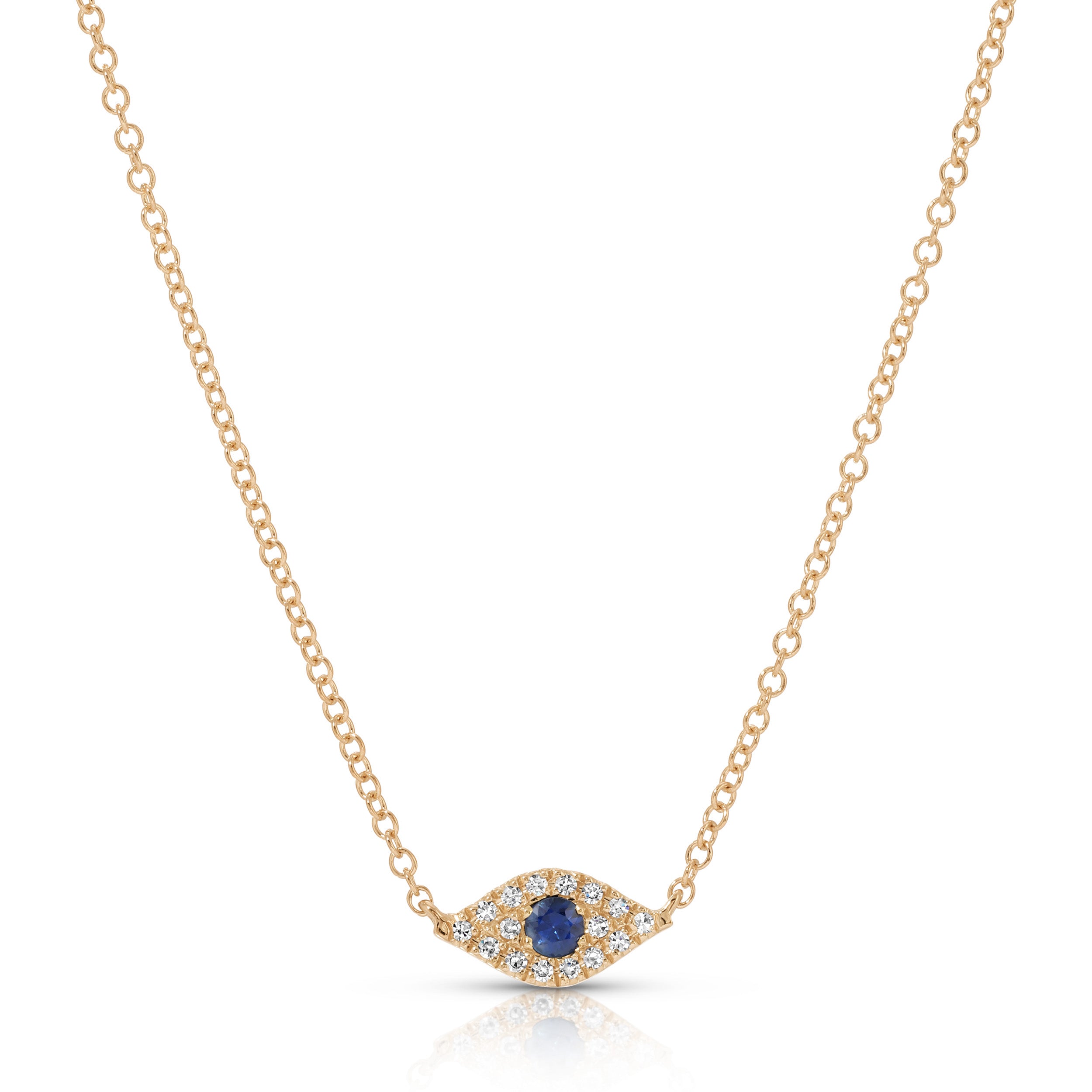 Diamond Evil Eye Choker Necklace