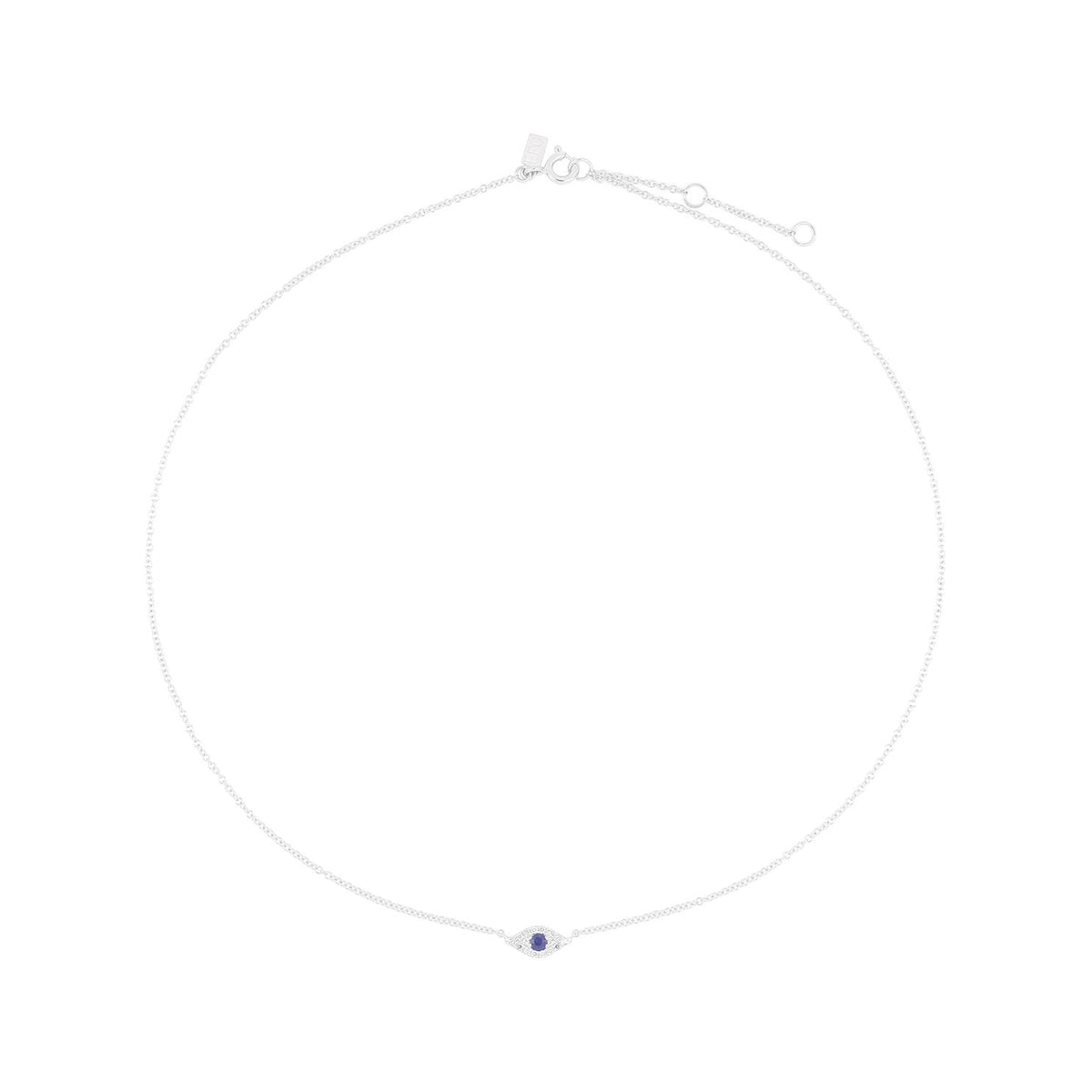 Diamond Evil Eye Choker Necklace