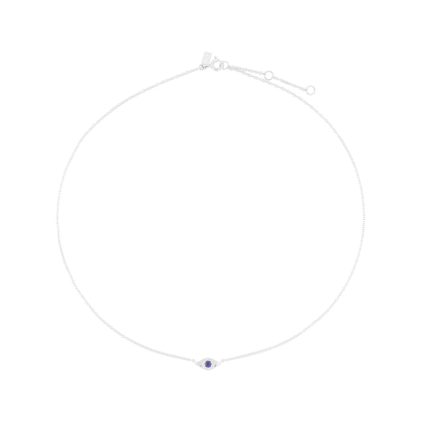 Diamond Evil Eye Choker Necklace