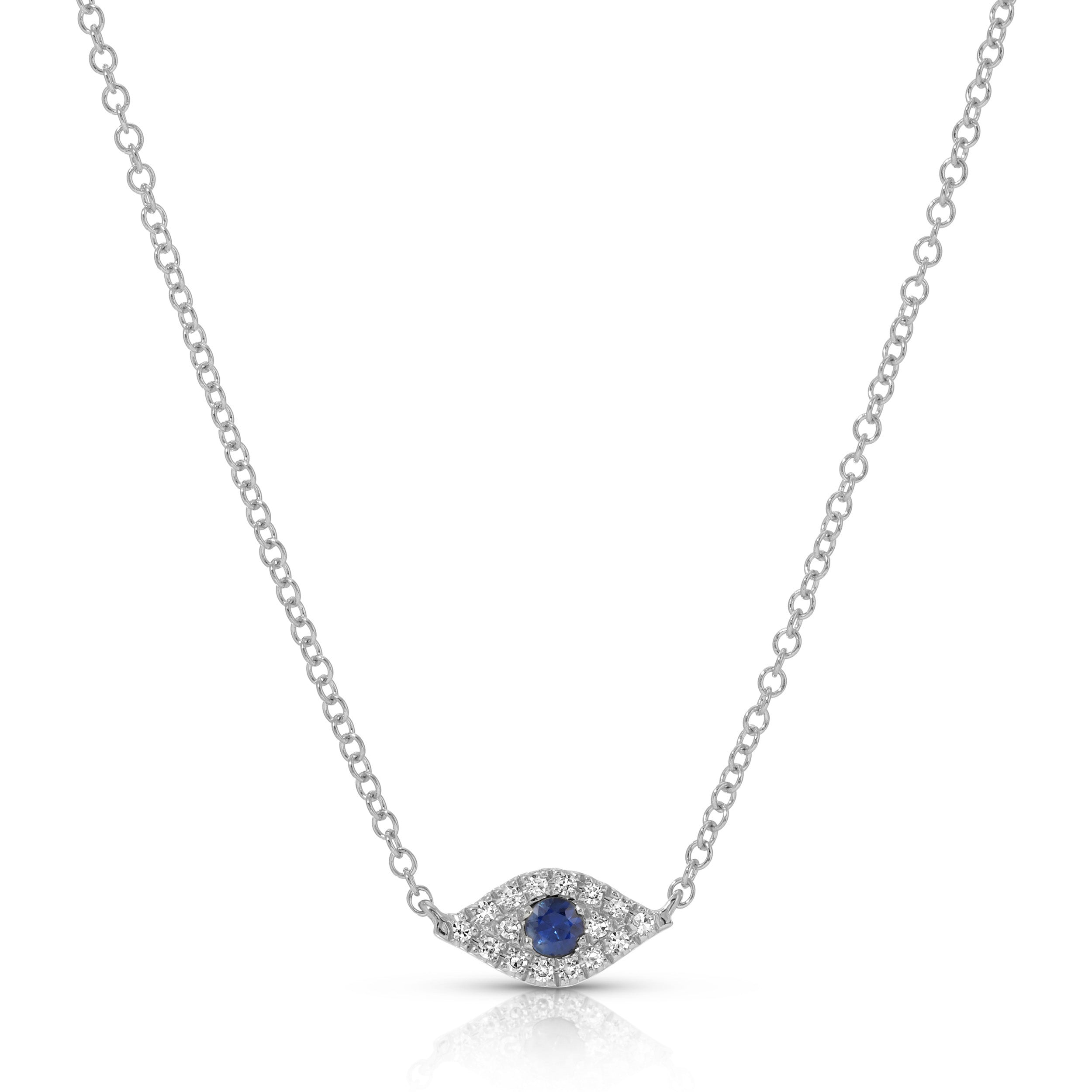 Diamond Evil Eye Choker Necklace