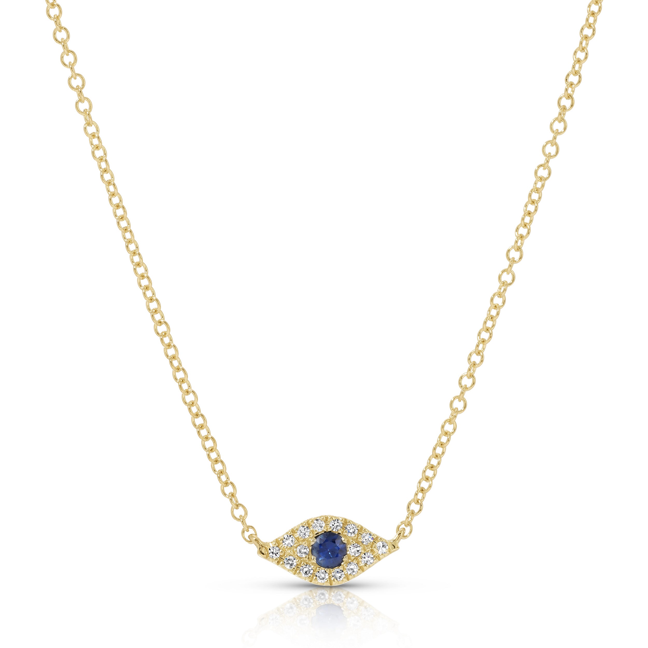 Diamond Evil Eye Choker Necklace