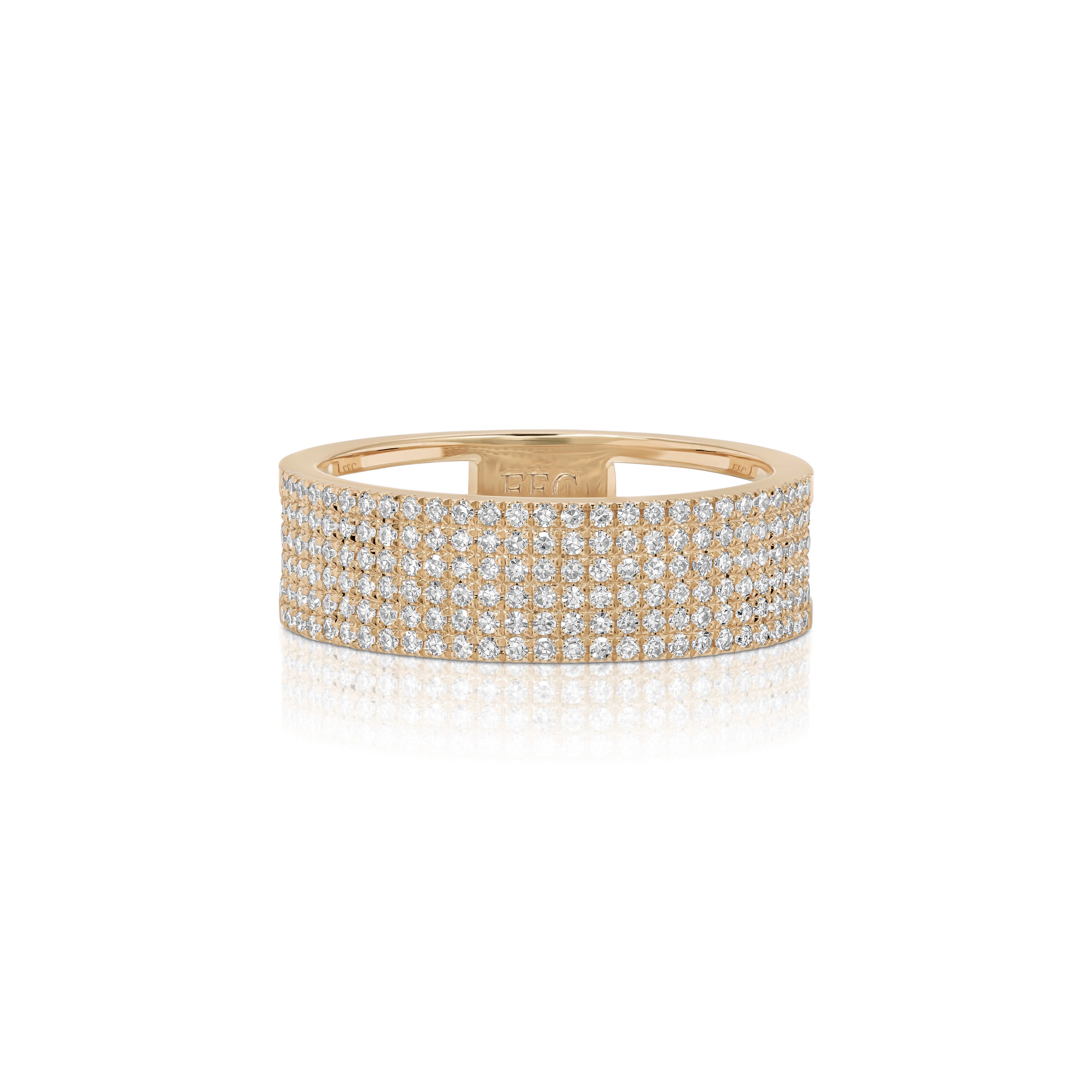 Diamond Cigar Band Ring