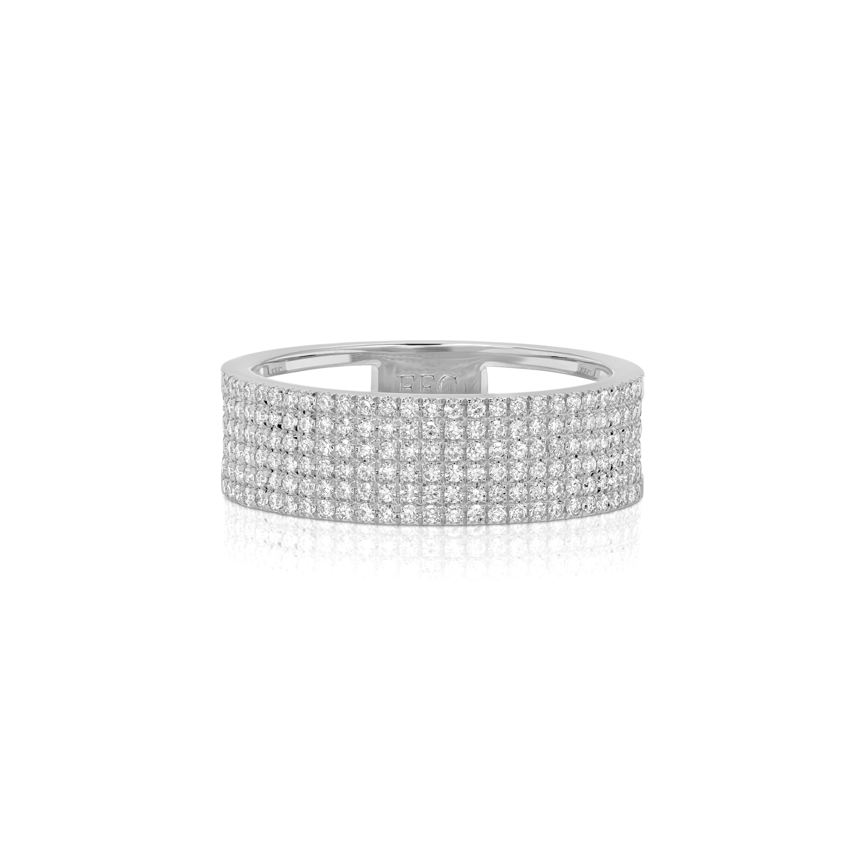 Diamond Cigar Band Ring
