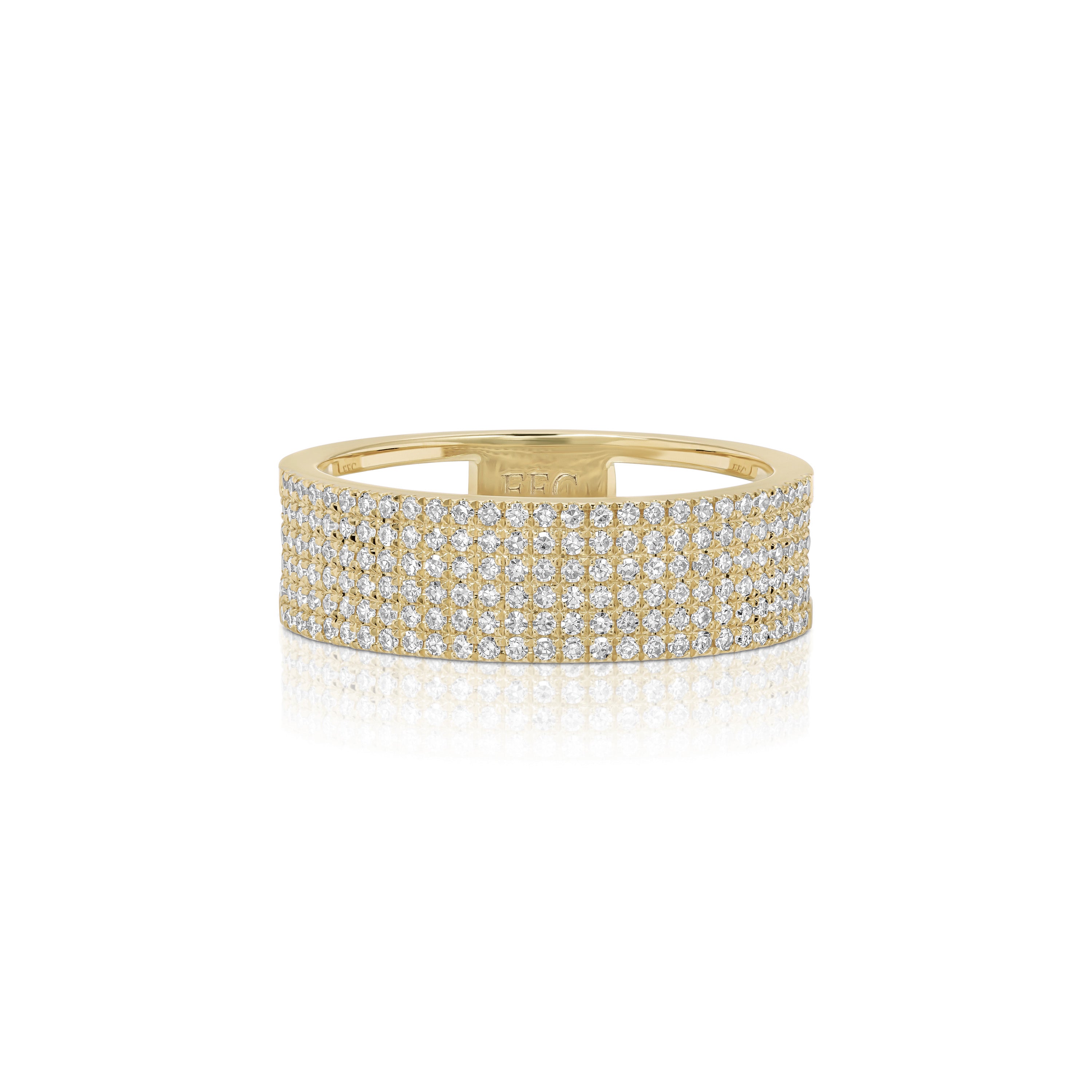 Diamond Cigar Band Ring
