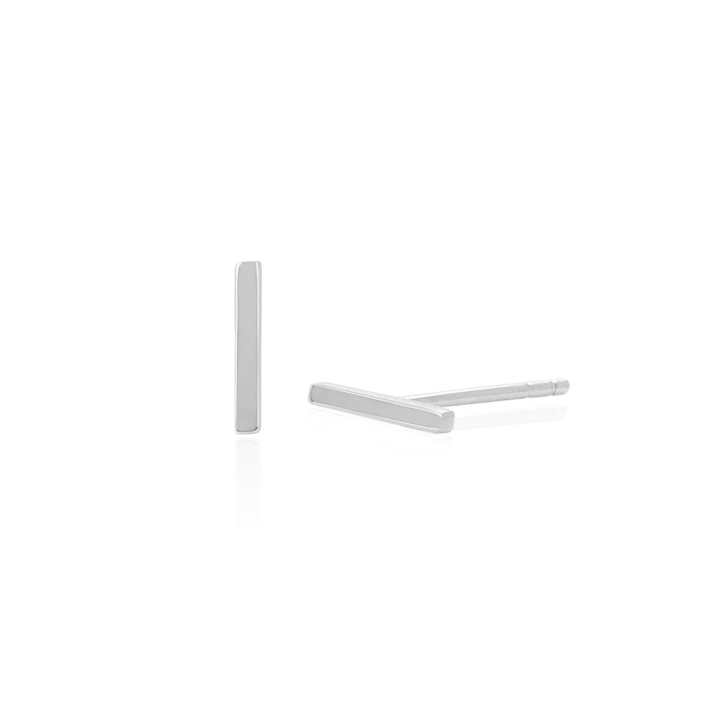 Gold Bar Stud Earring