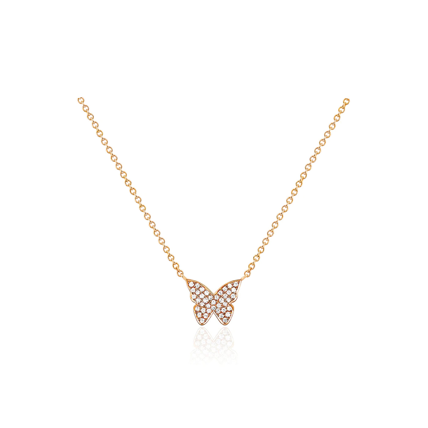 Diamond Butterfly Necklace