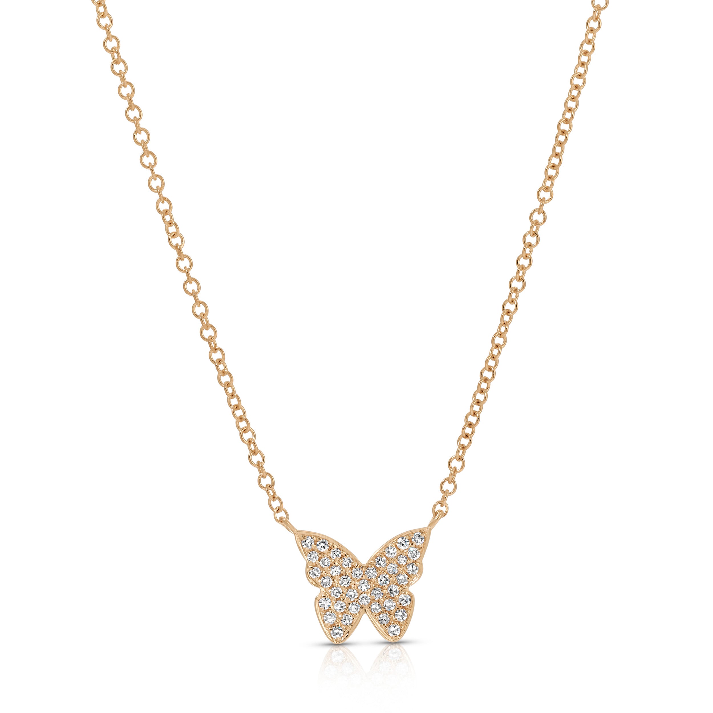 Diamond Butterfly Necklace