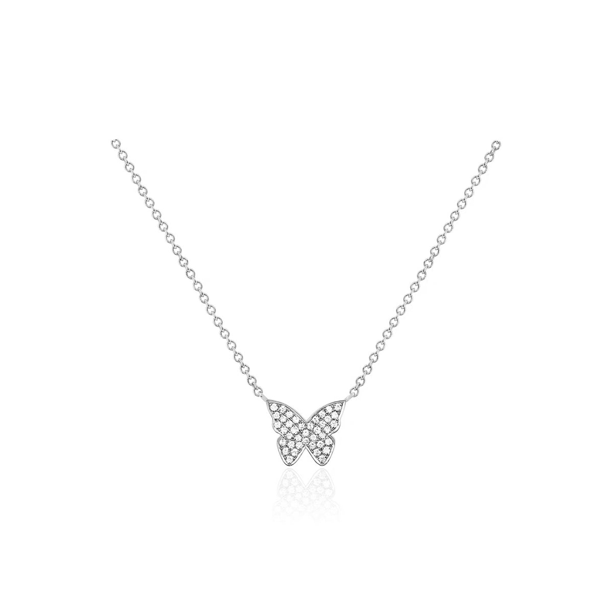 Diamond Butterfly Necklace