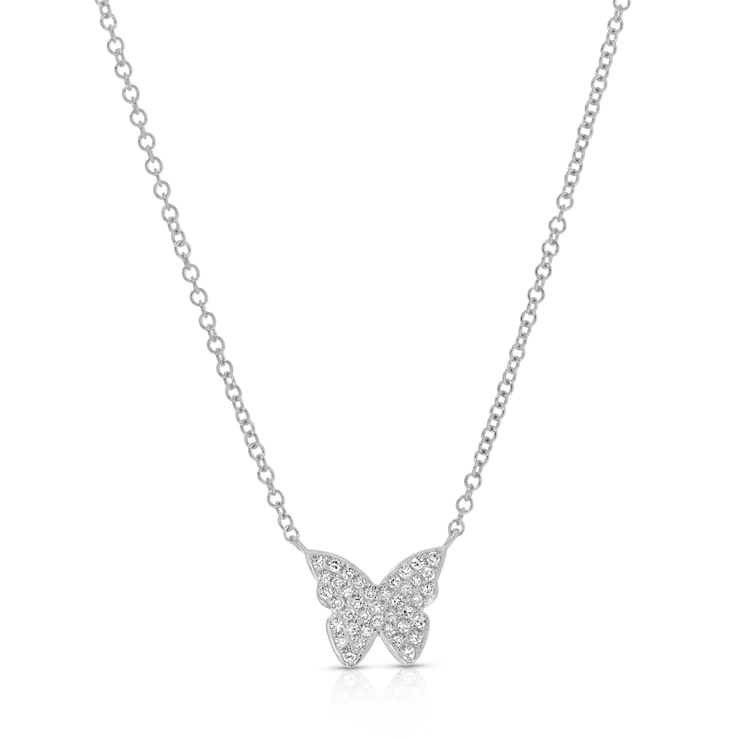 Diamond Butterfly Necklace