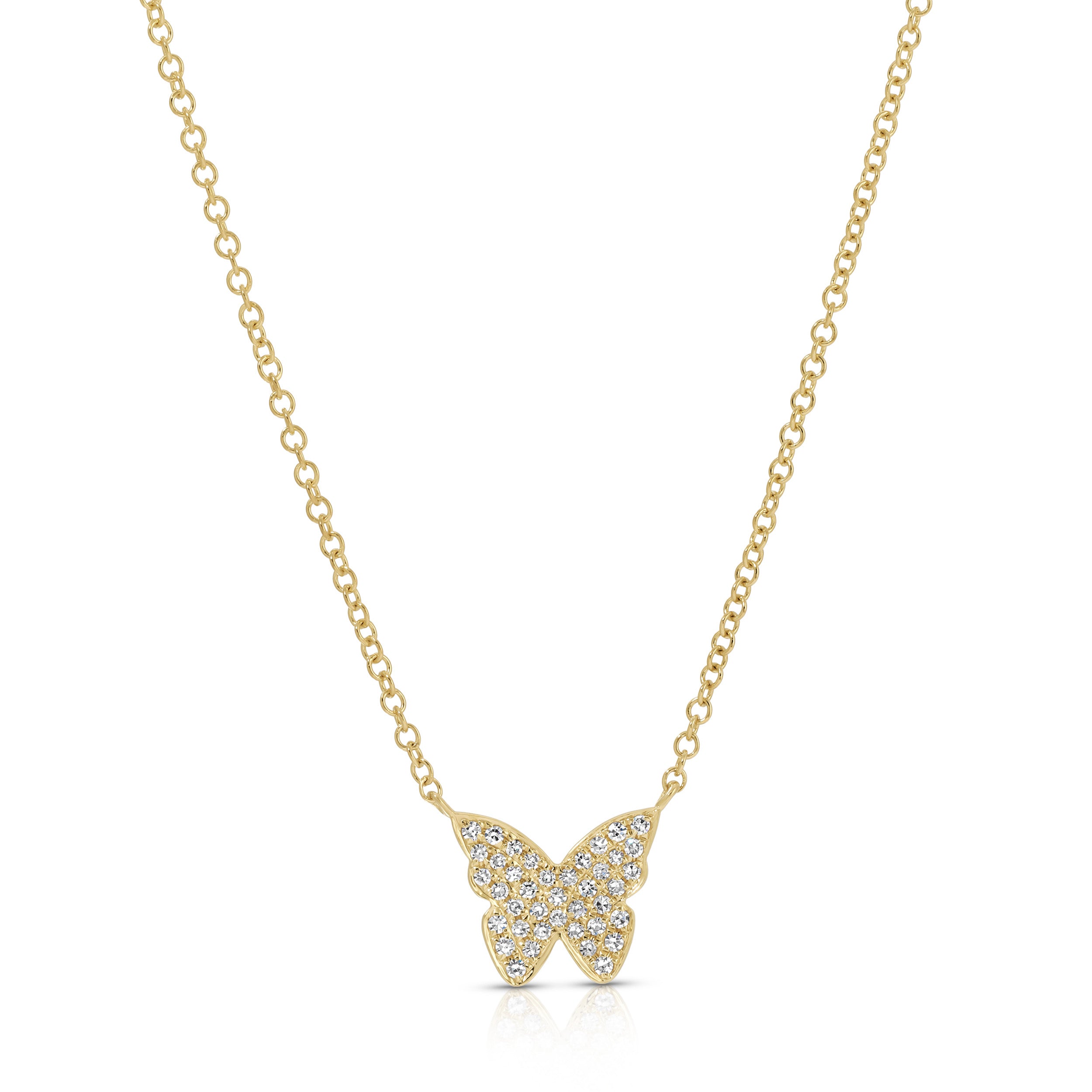 Diamond Butterfly Necklace