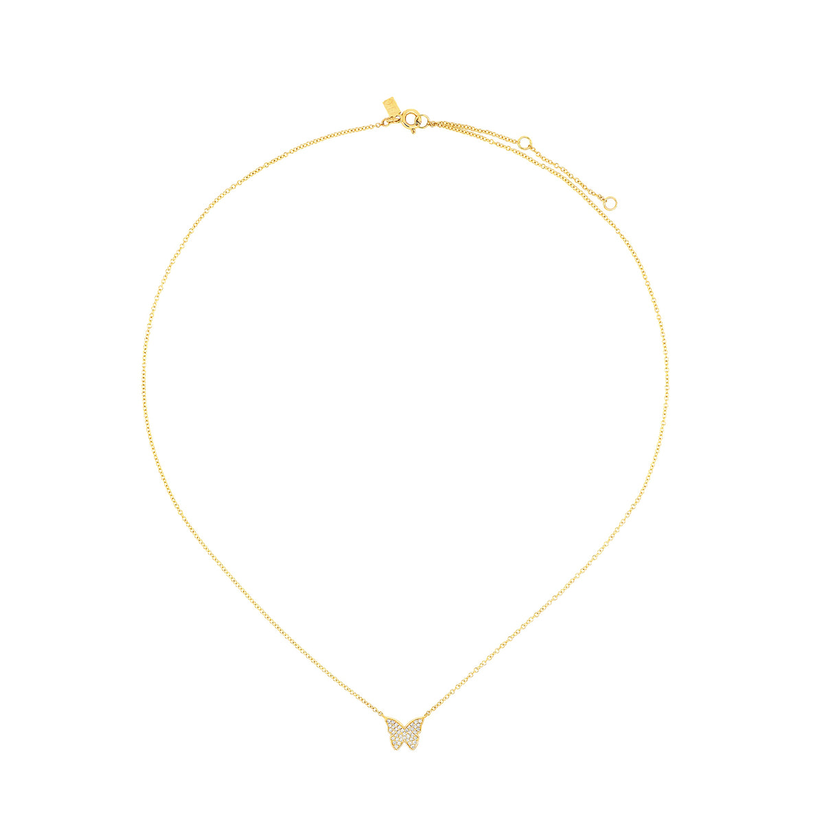 Diamond Butterfly Necklace